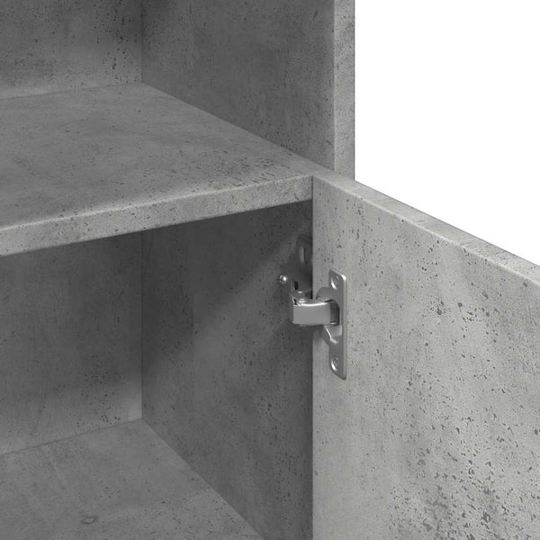 Betongrauer Badschrank Alecolina 30x30x95cm (Spanplatte)