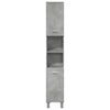 Betongrauer Badezimmerschrank Staji 30x30x179cm (Spanplatte)