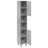 Betongrauer Badezimmerschrank Staji 30x30x179cm (Spanplatte)
