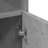Betongrauer Badezimmerschrank Staji 30x30x179cm (Spanplatte)