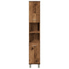 Alte Holz-Badezimmerschrank Staji 30x30x179cm (Spanplatte)