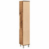 Alte Holz-Badezimmerschrank Staji 30x30x179cm (Spanplatte)
