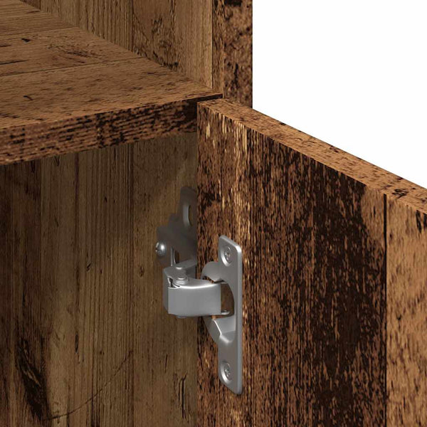 Alte Holz-Badezimmerschrank Staji 30x30x179cm (Spanplatte)