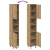 Handgefertigter Eichen-Badezimmerschrank Staji 30x30x179cm (Holz)