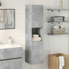Badezimmerschrank Anghil 30x30x130cm betongrau (Spanplatte)