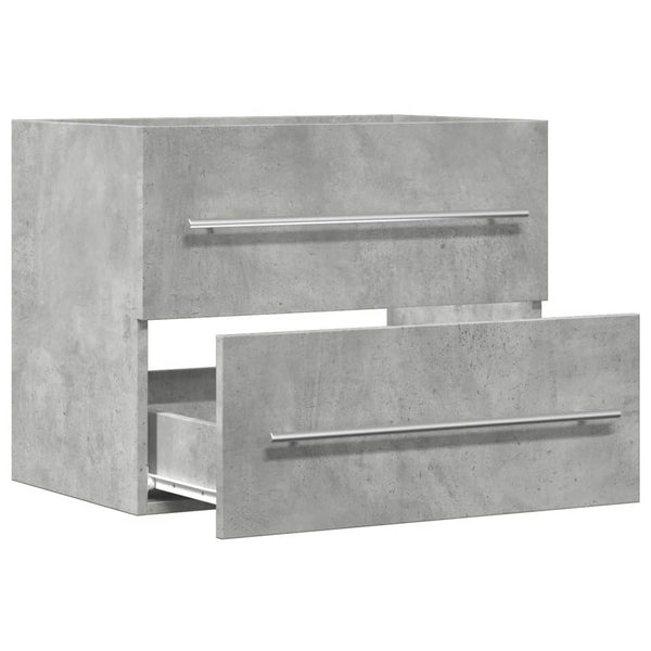 Waschtischunterschrank Betongrau Sydnee 60x38,5x48cm (Spanplatte)