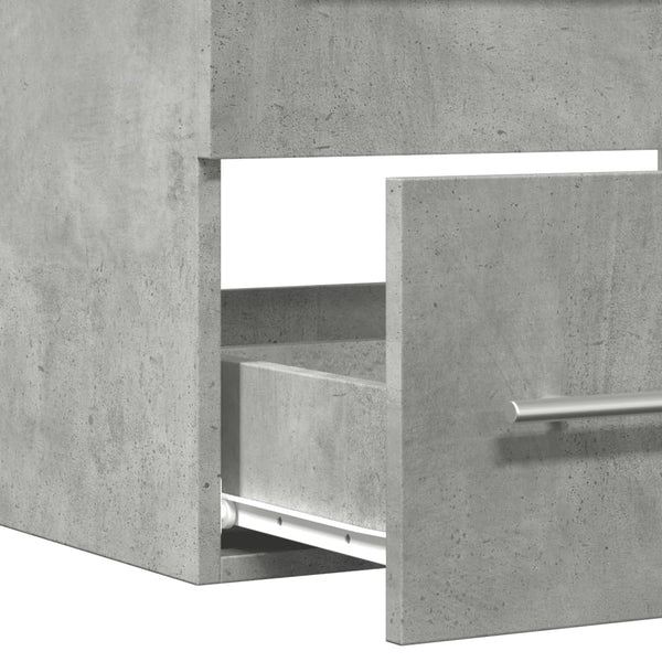 Waschtischunterschrank Betongrau Sydnee 60x38,5x48cm (Spanplatte)