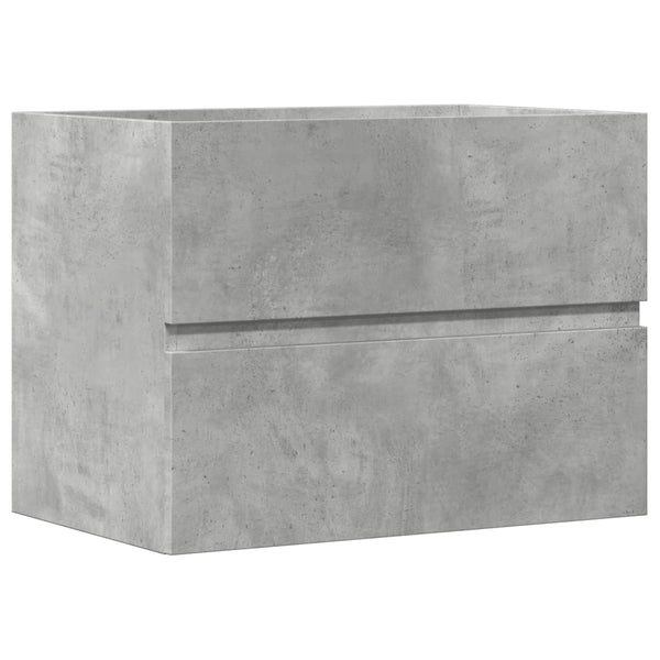 Betongrauer Badezimmerschrank Portaru 60x38,5x45cm (Holz)