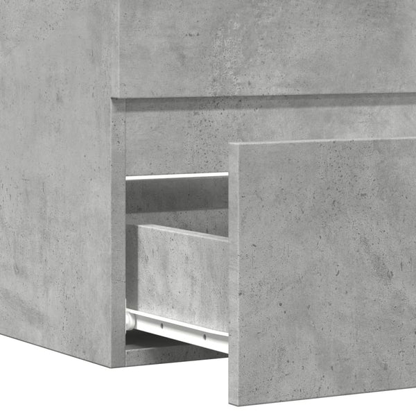 Betongrauer Badezimmerschrank Portaru 60x38,5x45cm (Holz)