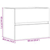 Betongrauer Badezimmerschrank Portaru 60x38,5x45cm (Holz)