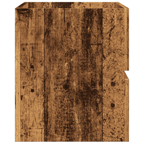 Badezimmer-Wandschrank Altholz 80x38,5x45 cm Holzwerkstoff
