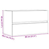 Badezimmer-Wandschrank Altholz 80x38,5x45 cm Holzwerkstoff
