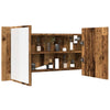 Vintage Holz LED Spiegelschrank Delicia 90x12x45cm (Holz)