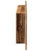Vintage Holz LED Spiegelschrank Delicia 90x12x45cm (Holz)