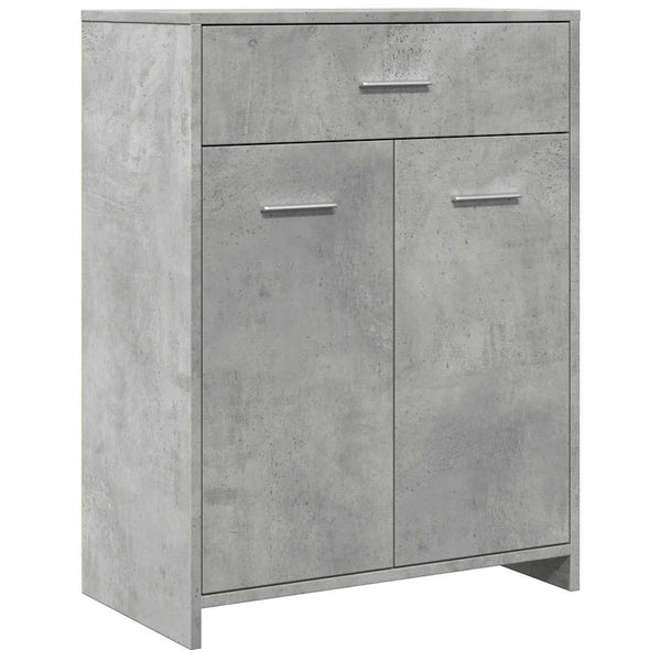 Betoninharmaa kylpyhuonekaappi Feneda 60x33x80cm (lastulevy)