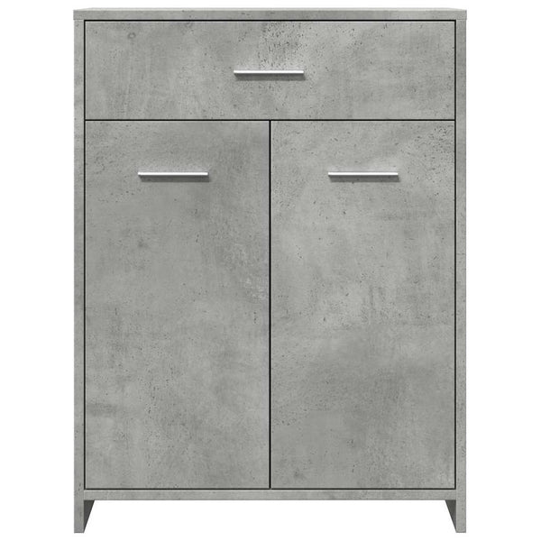 Betoninharmaa kylpyhuonekaappi Feneda 60x33x80cm (lastulevy)