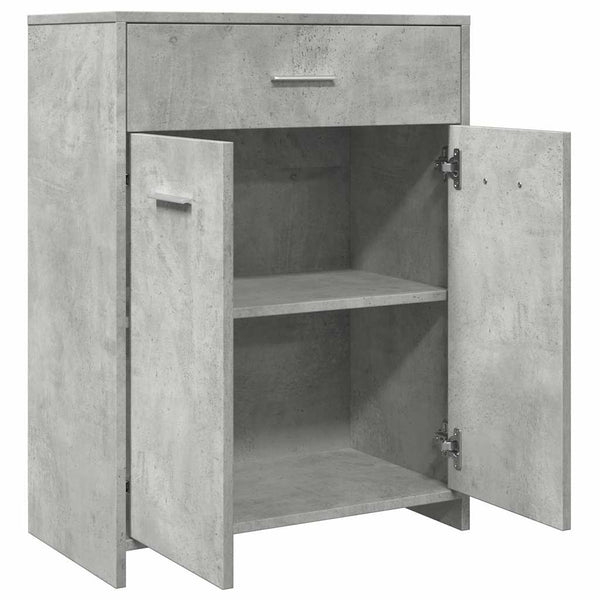 Betoninharmaa kylpyhuonekaappi Feneda 60x33x80cm (lastulevy)