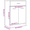 Badezimmerschrank Feneda aus Altholz 60x33x80cm (Spanplatte)