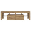 Handwerklicher TV-Schrank aus Eiche mit LED-Beleuchtung Grozdana 140x36,5x40cm