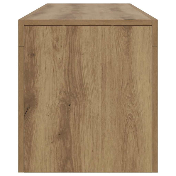 Handwerklicher TV-Schrank aus Eiche mit LED-Beleuchtung Grozdana 140x36,5x40cm