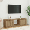 Handgefertigter Eichen-TV-Schrank mit LED-Beleuchtung Dondos 120x30x36cm