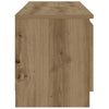Handgefertigter Eichen-TV-Schrank mit LED-Beleuchtung Dondos 120x30x36cm