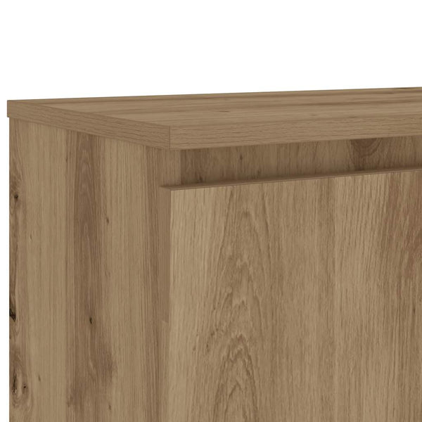 Handgefertigter Eichen-TV-Schrank mit LED-Beleuchtung Dondos 120x30x36cm