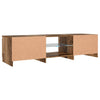 TV-Schrank mit LED-Beleuchtung Dondos 140x40x35,5cm (Altholz, Holzwerkstoff)
