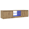 TV-Schrank mit LED-Beleuchtung Dondos (handwerkliche Eiche)