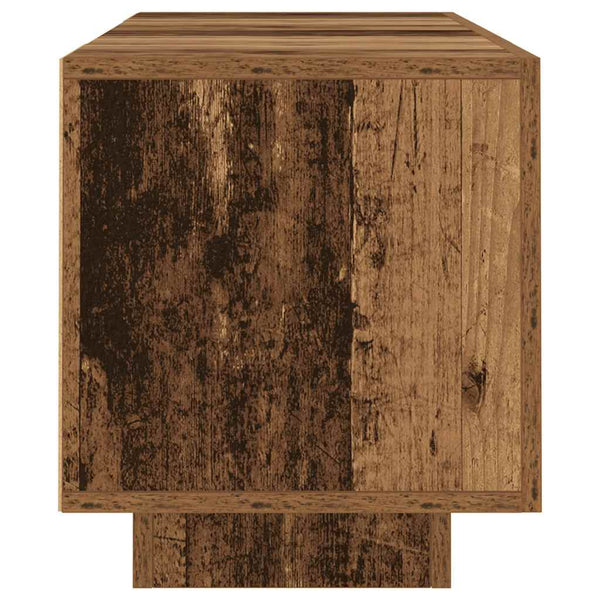Altes Holz-TV-Schrank mit LED-Beleuchtung Filantropia 160x35x40cm (Holzwerkstoff)