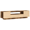 Altes Holz-TV-Schrank mit LED-Beleuchtung Filantropia 160x35x40cm (Holzwerkstoff)