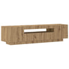 TV-Schrank aus Eiche Massivholz mit LED-Beleuchtung Filantropia 160x35x40cm