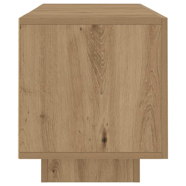 TV-Schrank aus Eiche Massivholz mit LED-Beleuchtung Filantropia 160x35x40cm