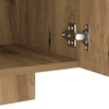 TV-Schrank aus Eiche Massivholz mit LED-Beleuchtung Filantropia 160x35x40cm