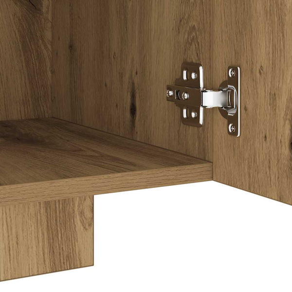 TV-Schrank aus Eiche Massivholz mit LED-Beleuchtung Filantropia 160x35x40cm