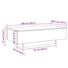 Beistelltisch Hordei aus Altholz 100x49,5x31cm (Holz)