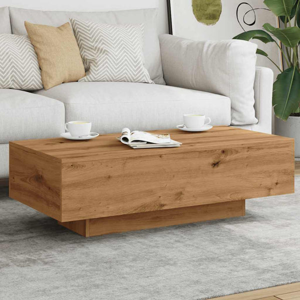 Handgefertigter Couchtisch Hordei aus Eiche 100x49,5x31cm (Holz)