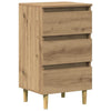 Nachttisch aus massivem Eichenholz Stanculea 40x35x69cm (Holz)