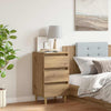 Nachttisch aus massivem Eichenholz Stanculea 40x35x69cm (Holz)