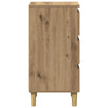 Nachttisch aus massivem Eichenholz Stanculea 40x35x69cm (Holz)