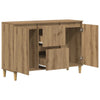 Handwerklich gefertigte Eichenkommode Nedelici 102x35x70cm (Holz)