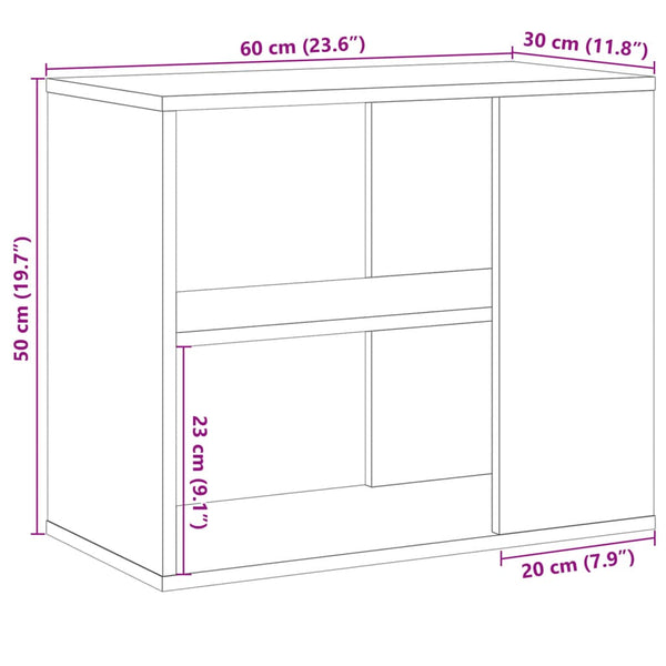 Alter Holzbeistellschrank Dinicu 60x30x50cm (Spanplatte)