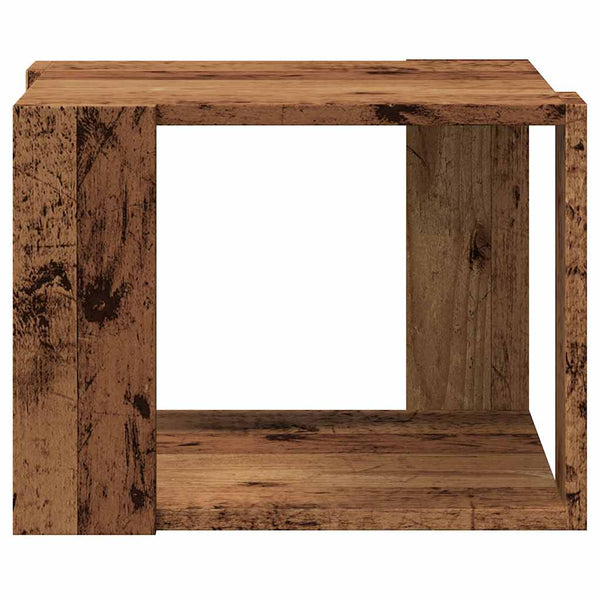 Couchtisch Tufila aus Altholz 40x40x30cm (Holz)