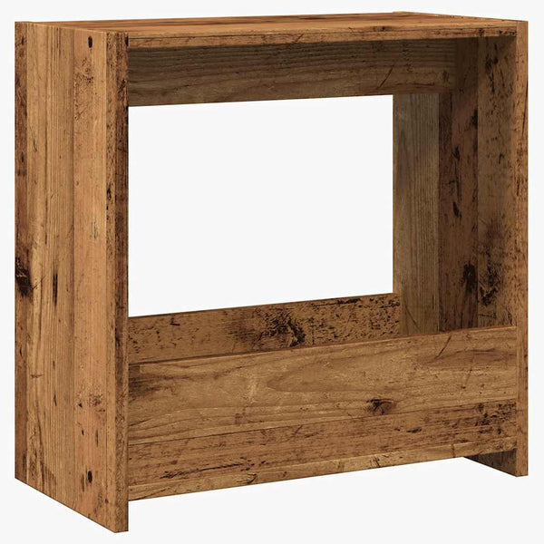 Vanha puu sivupöytä Jairo 50x26x50cm (lastulevy)