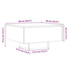 Couchtisch Dorothee aus Altholz 60x60x31,5cm (Spanplatte)