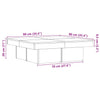 Vintage Couchtisch Narcisse 90x90x28cm (Spanplatte)