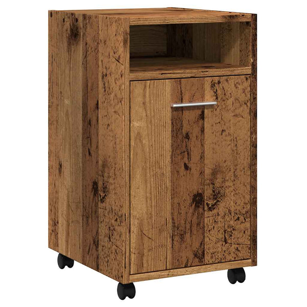 Vanha puu pyöräkaappi Kaspar 33x38x60cm (puinen)