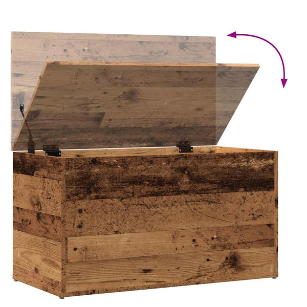 Aufbewahrungstruhe Cimbru 84x42x46cm (Altholz, Holz)