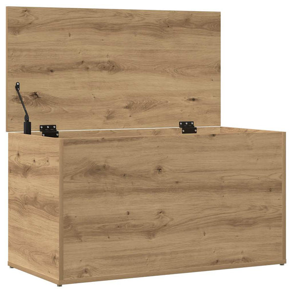 Eichenholz-Aufbewahrungstruhe Handwerker Cimbru 84x42x46cm (Holz)