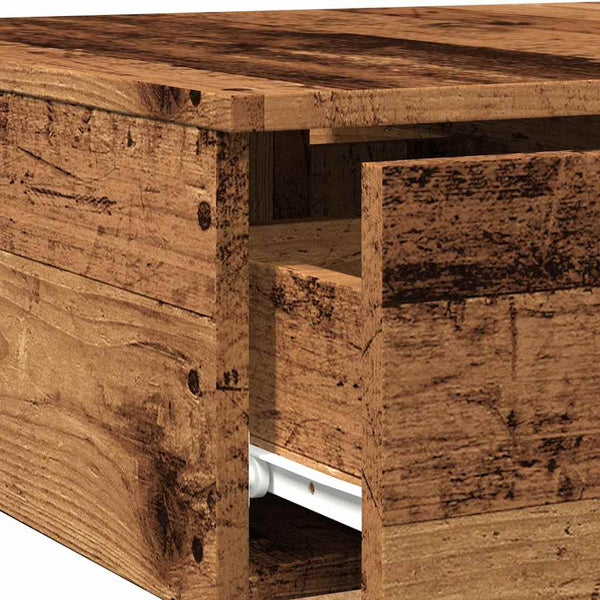 Couchtisch Alt Holz Eleganta 90x60x31cm (Spanplatte)